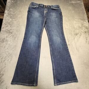 Mossimo Bootcut Jeans Womens 12 Blue Medium Wash Cotton Spandex Regular